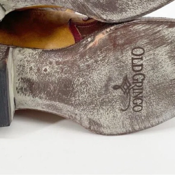 RARE Old Gringo Tan and Red Western Boots - Picture 8 of 16